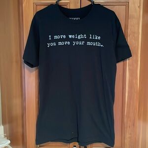 Men’s Weightlifting Tee Shirt Steel Size Medium